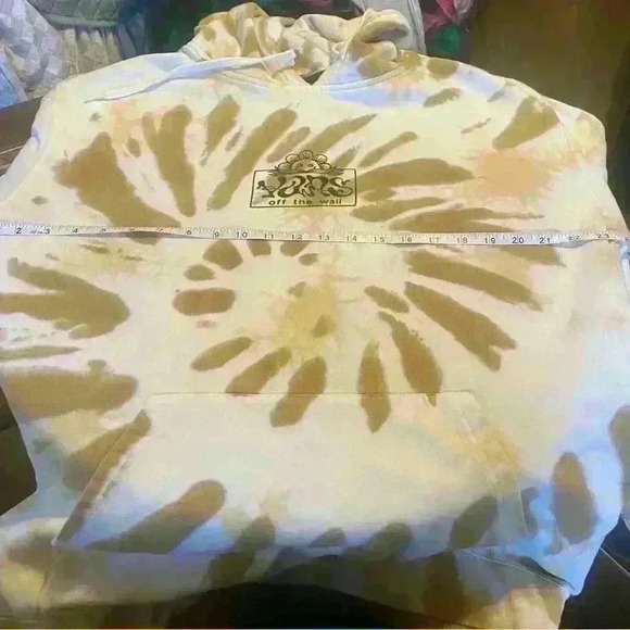 Off the wall VANS tie dye pullover hoodie size Large - Picture 5 of 11